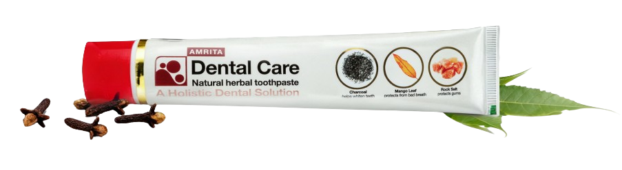 Amrita Dental Care herbal toothpaste tube with cloves